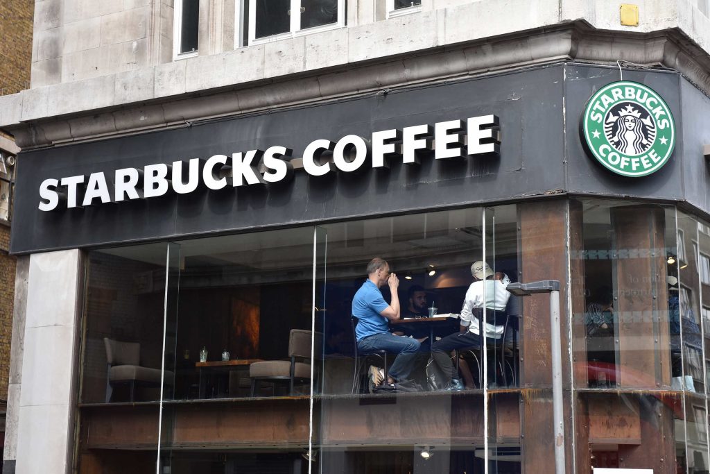 Starbucks Menu London, UK